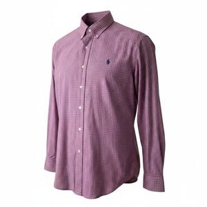 Ralph Lauren Custom Fit Plaid Shirt Mens Long Sleeve Button‎ Down Medium